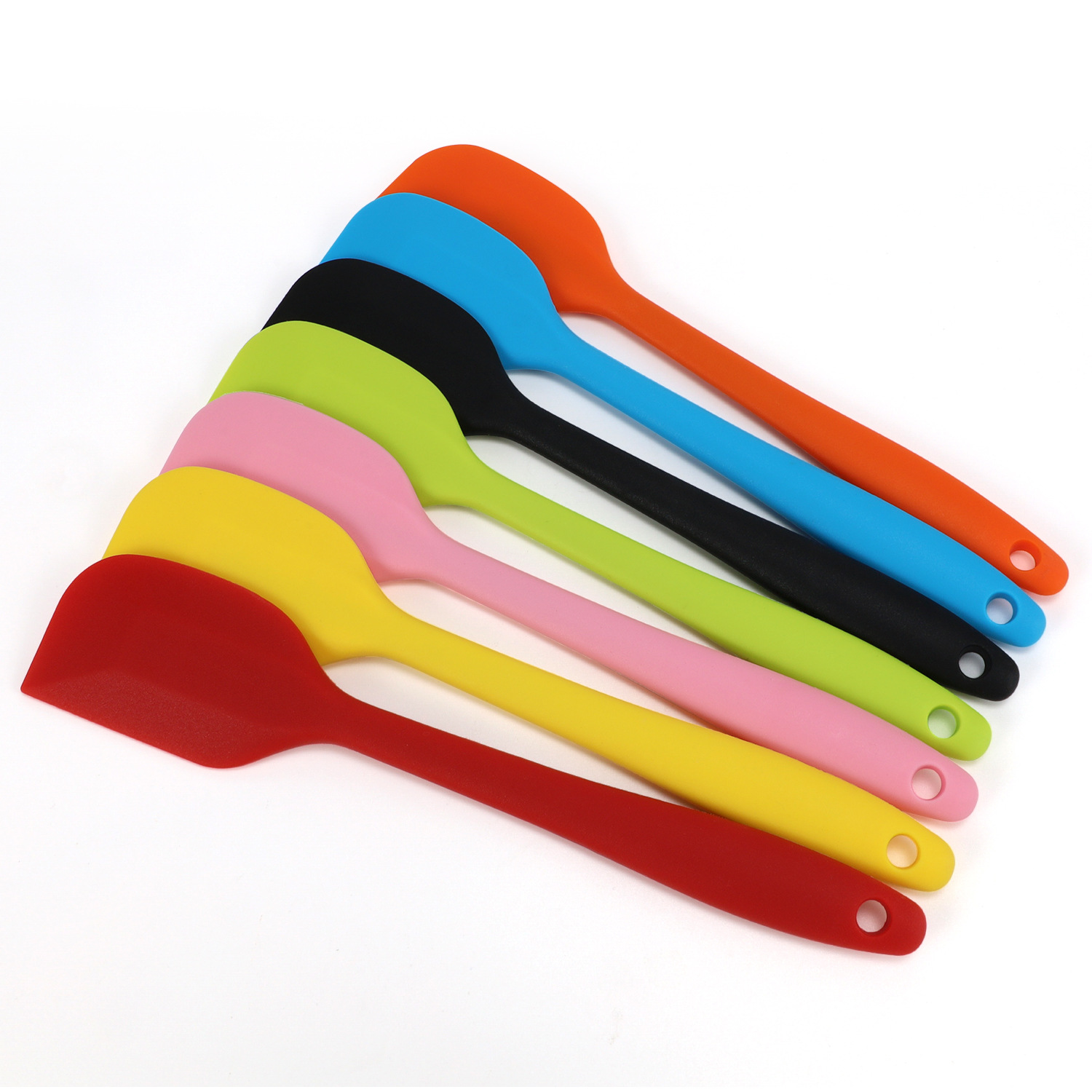 High temperature resistant Butter scraper baking tool multi-color silicone integrated small size scraper silicone scraper in stock