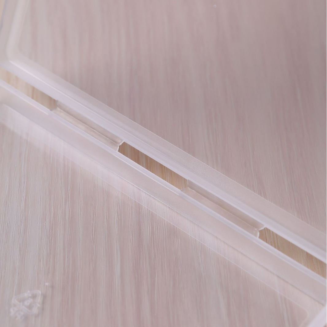 Full plastic industry high 1.7cm flat box transparent plastic box plastic storage box finishing box storage box