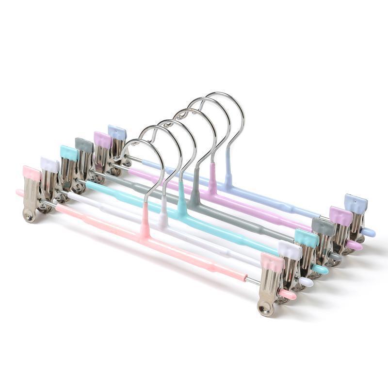 Pants Rack Household Hanger Hanging Pants Special Non-slip Dip Plastic Hanger Pants Hanging Clip Pants Rack Storage Special Underwear Clip