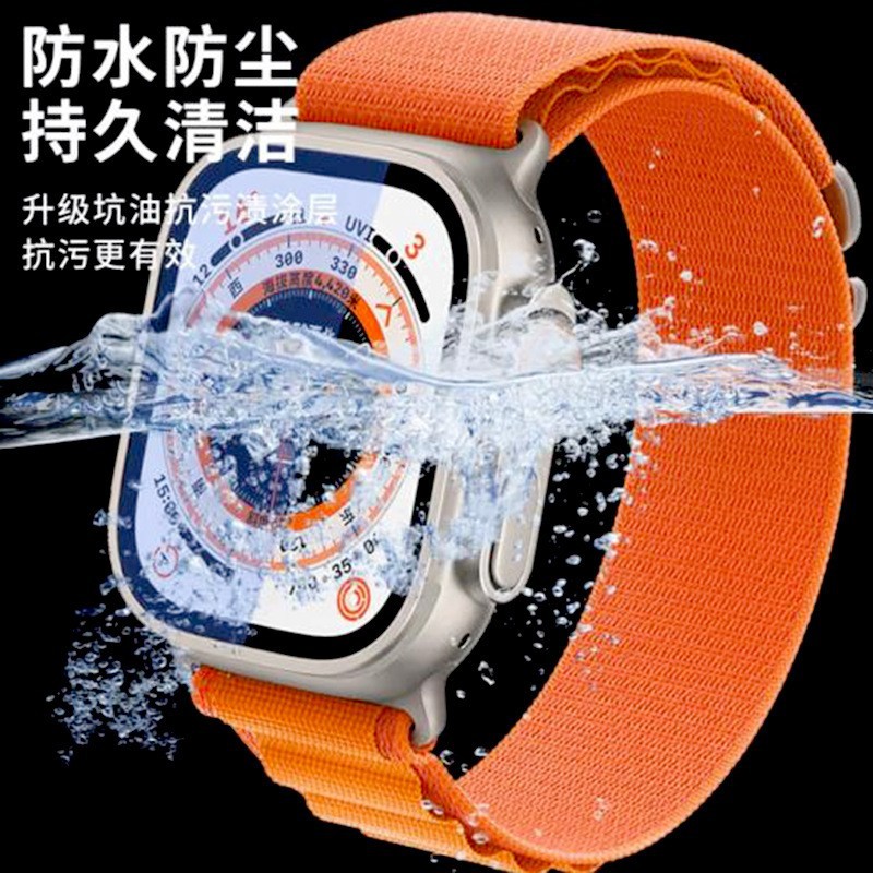 Suitable for Apple Positioning Watch Tempered Film Iwatchultra1/249Mm Tempered Protective Film Automatic Second Film Application