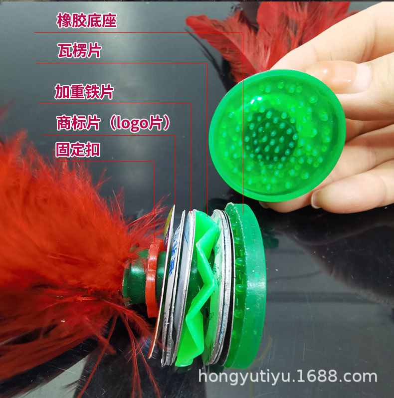 Factory wholesale shuttlecock chicken feather shuttlecock student competition keyball adult fitness sports supplies shuttlecock big flower shuttlecock