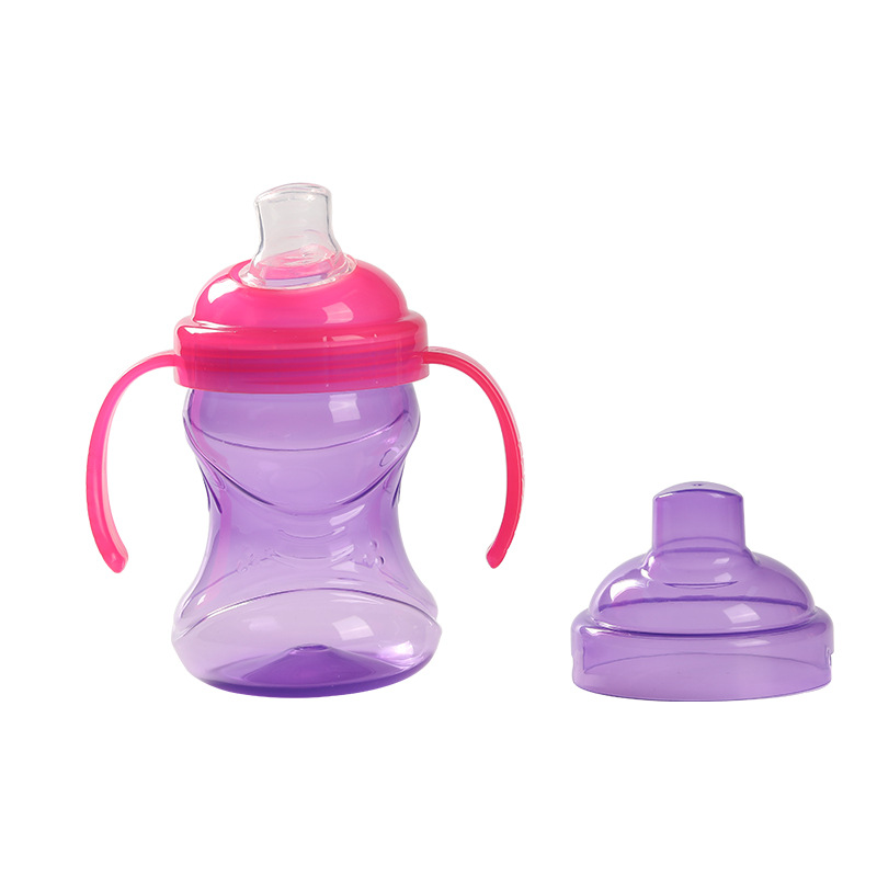 Silicone Duckbill Water Cup for Babies over 6 Months Old Learning Drinking Cup Baby Double Handle Non-Slip Easy to Hold Drinking Cup Training 270