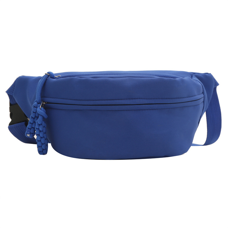 Japanese ins trendy sports chest bag female 2024 cross-border Korean style versatile casual mobile phone waist bag simple messenger bag