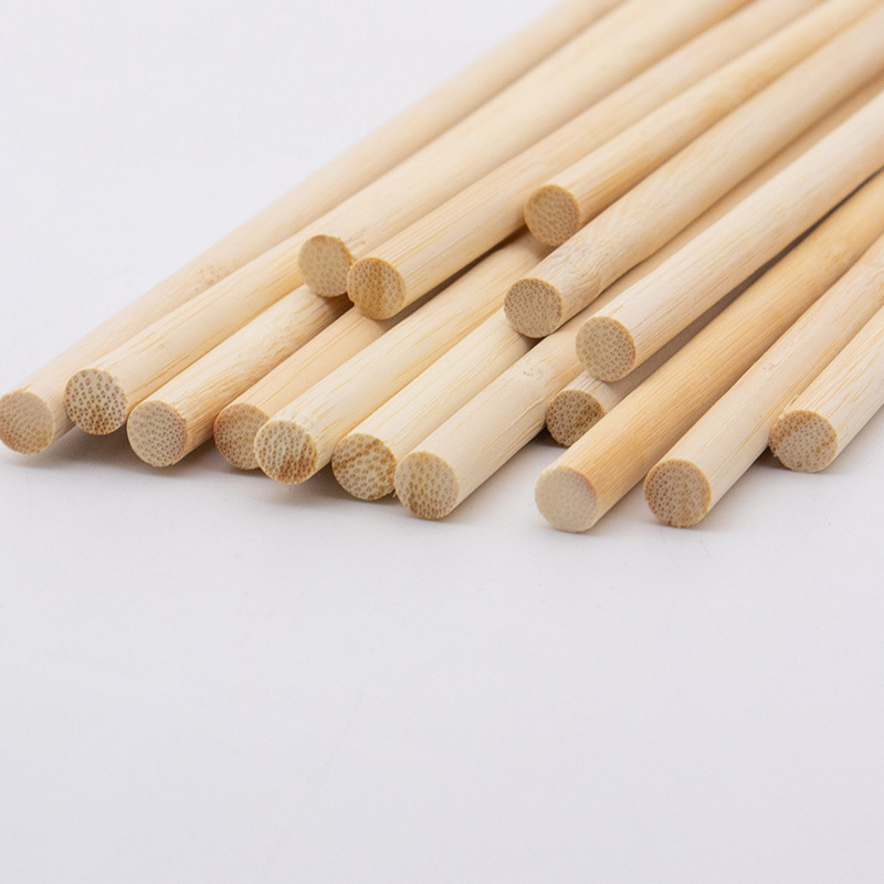 Bamboo stick round stick 8mm hanging noodle pole flagpole diy model material wig stick bamboo stick length