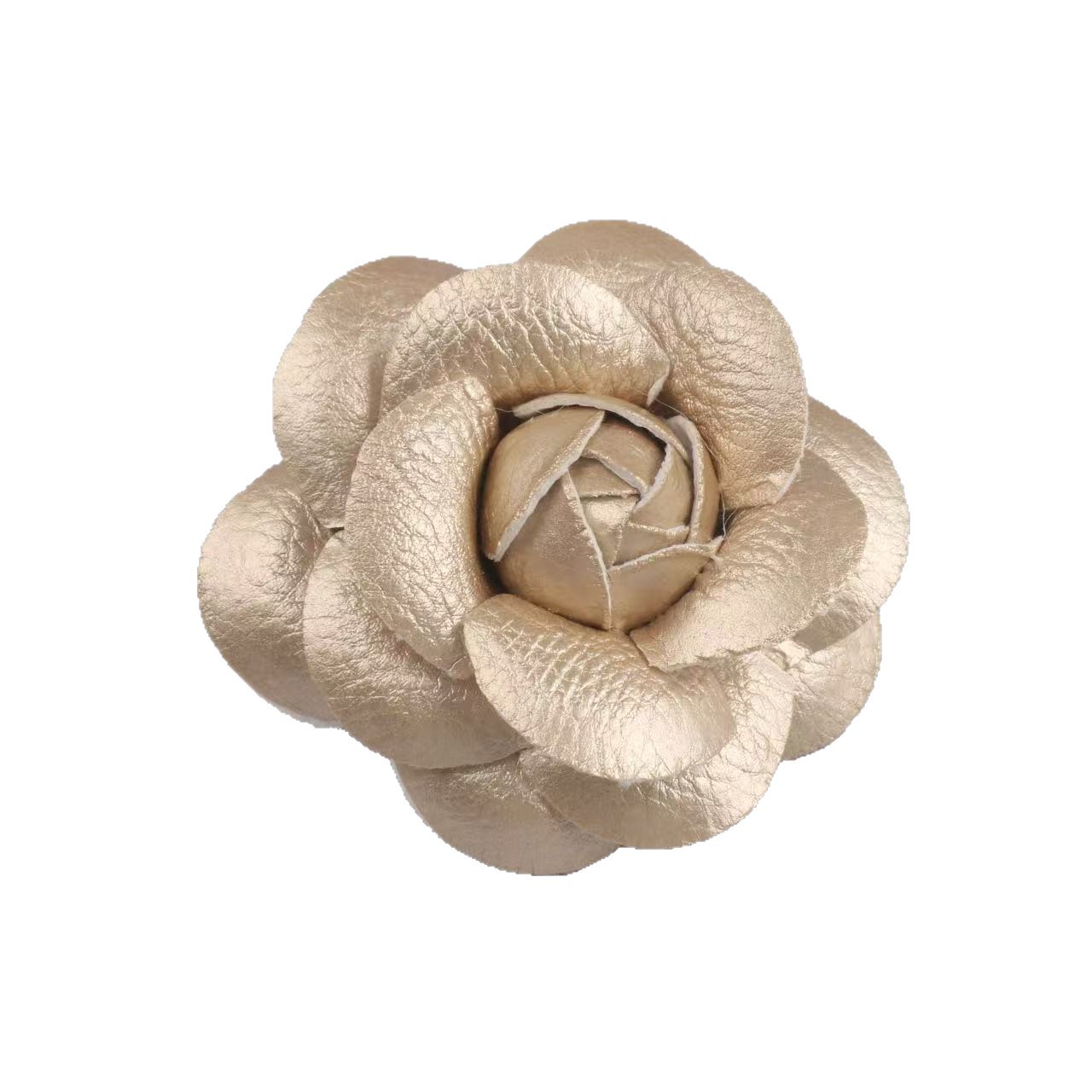 Korean Style Small Fragrance Leather Fabric Camellia Clothing Accessories Light Luxury Style Hairpin Brooch Hat Shoe Clothing Material Flower