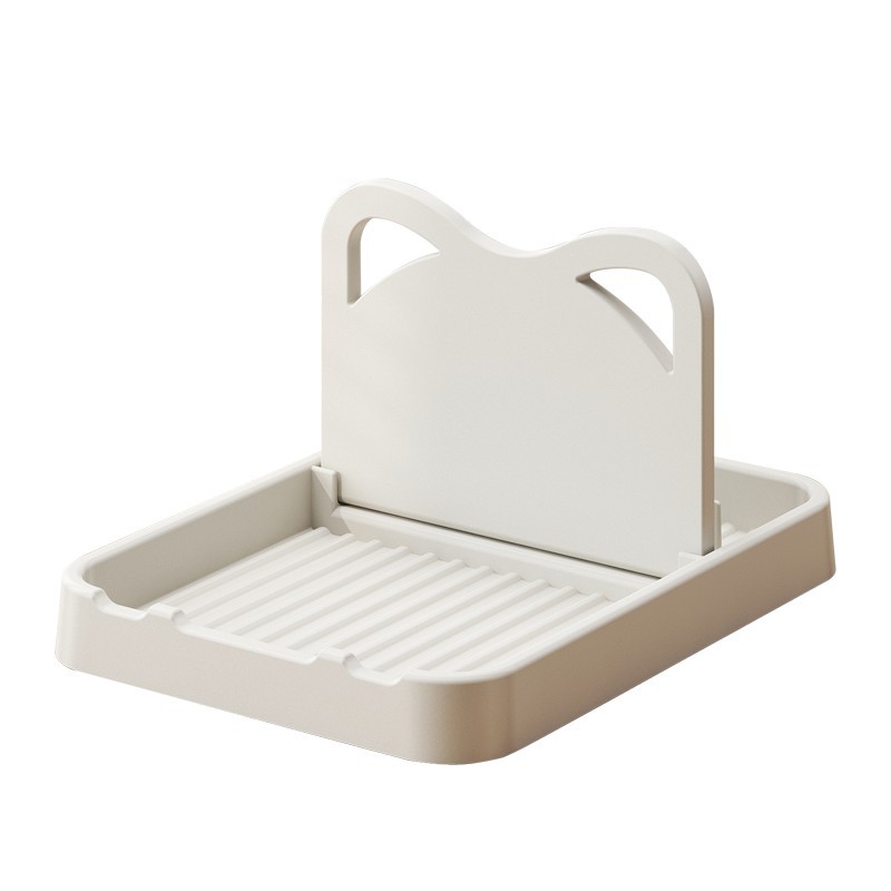 Kitchen Household Pot Cover Shelf Countertop Multifunctional Vertical Foldable Wall-Mounted Soup Spoon Storage Rack Spoon Storage Rack