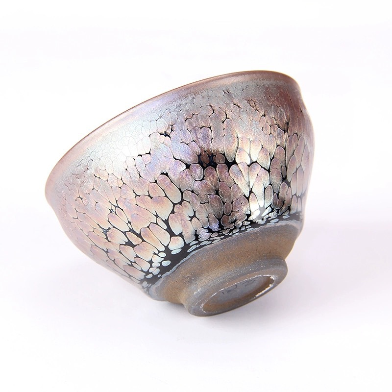 Jianyang Jianzhan teacup master cup Zijin oil drop iron tire raw ore single cup tea set handmade tea cup Tianmu lamp