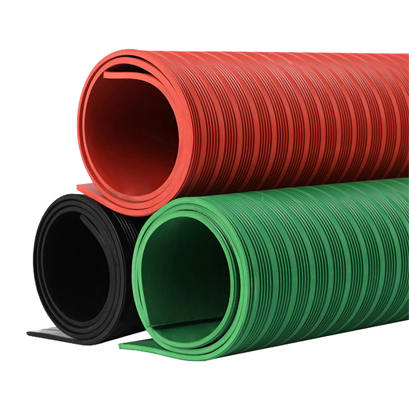 Special insulation rubber sheet for power distribution room wear-resistant non-slip 5kv 10kv 20kv low and high voltage insulation rubber sheet