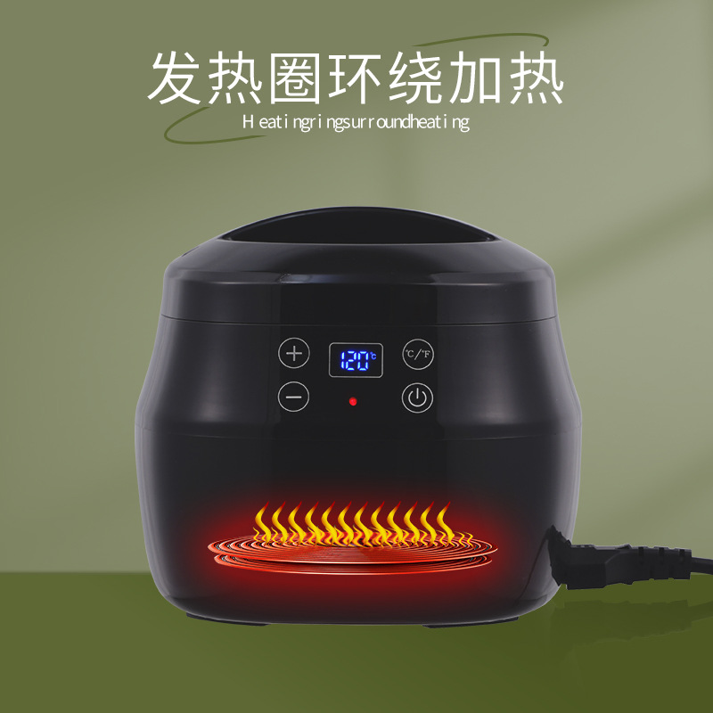 Large-Capacity Hair Removal Wax Bean Machine Silicone Bowl Multi-Functional Intelligent Beeswax Bean Beauty Heating Painless Hair Removal Wax Therapy Machine