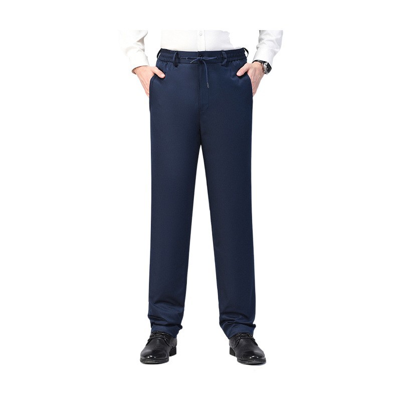 Men's Goose down Pants, Non-Detachable, High-Waisted, Thickened, Large Size, Winter Cotton Pants for Middle-Aged and Elderly, Suitable for Temperatures down to -40 Degrees # Keep Warm and Protect Against Cold