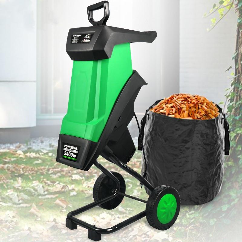 High-Power Property Branch Shredder Wood Garden Machine Leaf Branch Garden Tool Electric Community Branch Shredder