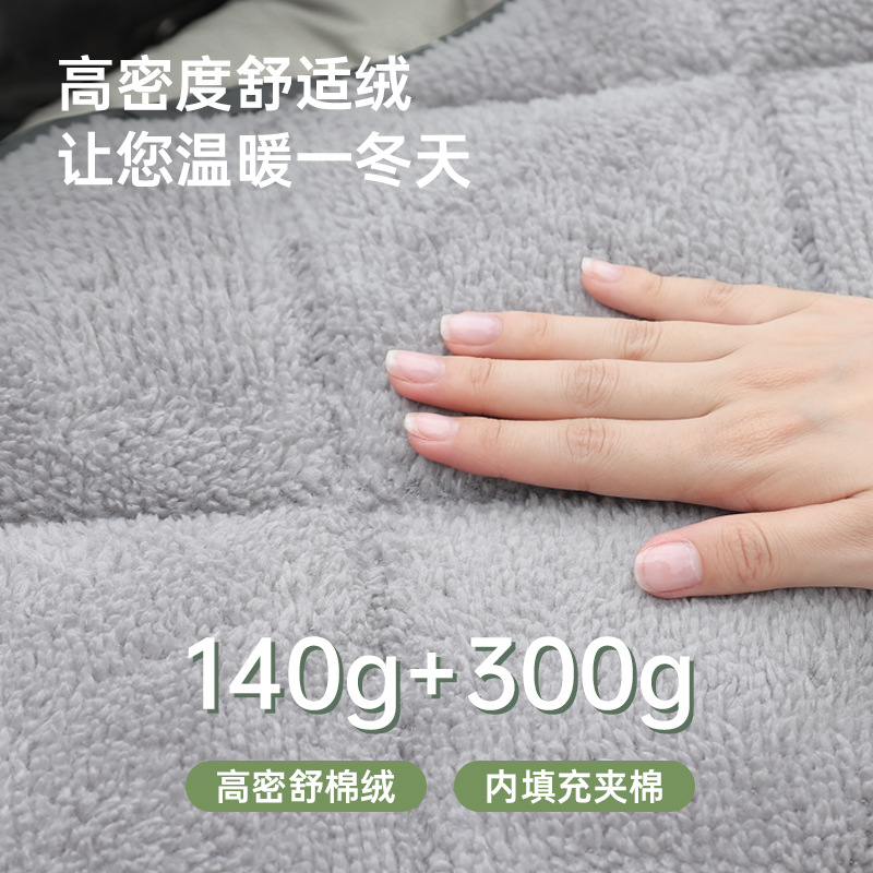 New Electric Vehicle Windshield Quilt with Velvet and Thickeneding in Winter for Women Small Battery Motorcycle Winter Windproof and Coldproof Cover