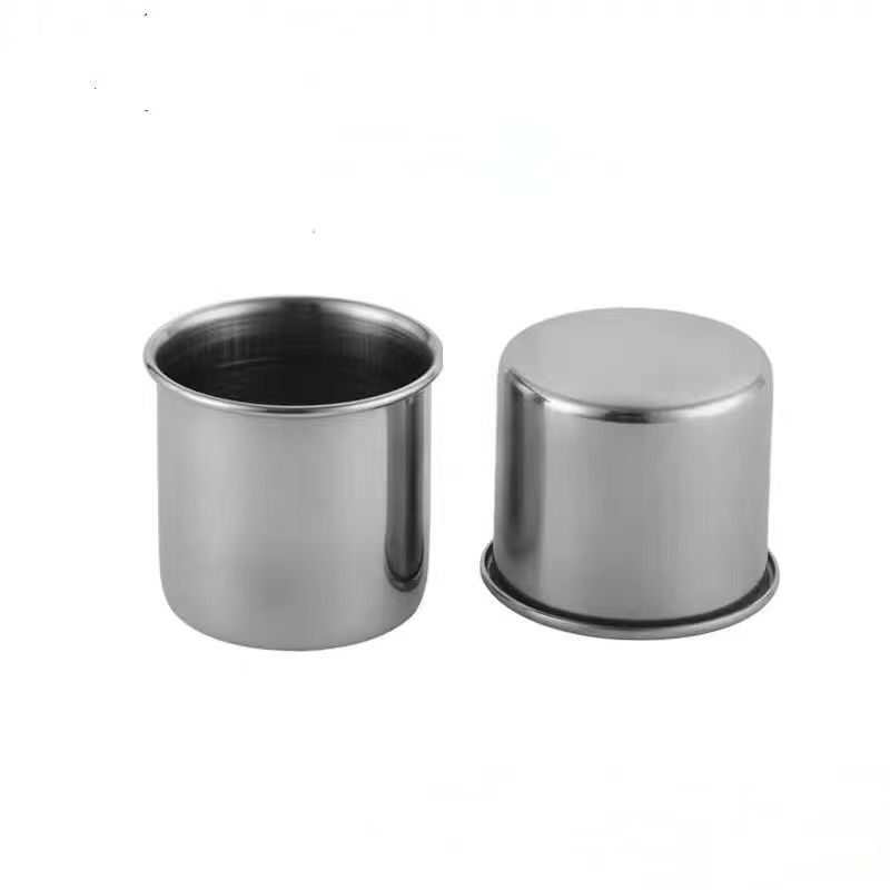 Stainless Steel Small Mouth Cup, Small Wine Glass, Handless and Lid Mechanical 3~5cm Multi-purpose Mini Set Cup