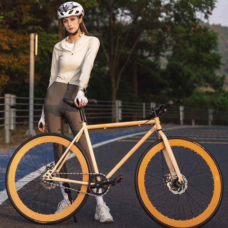 Bicycles for Primary and Secondary School Students Road Bicycles Racing Men's and Women's Single Speed Ultra Light 700C Flat City Bicycles