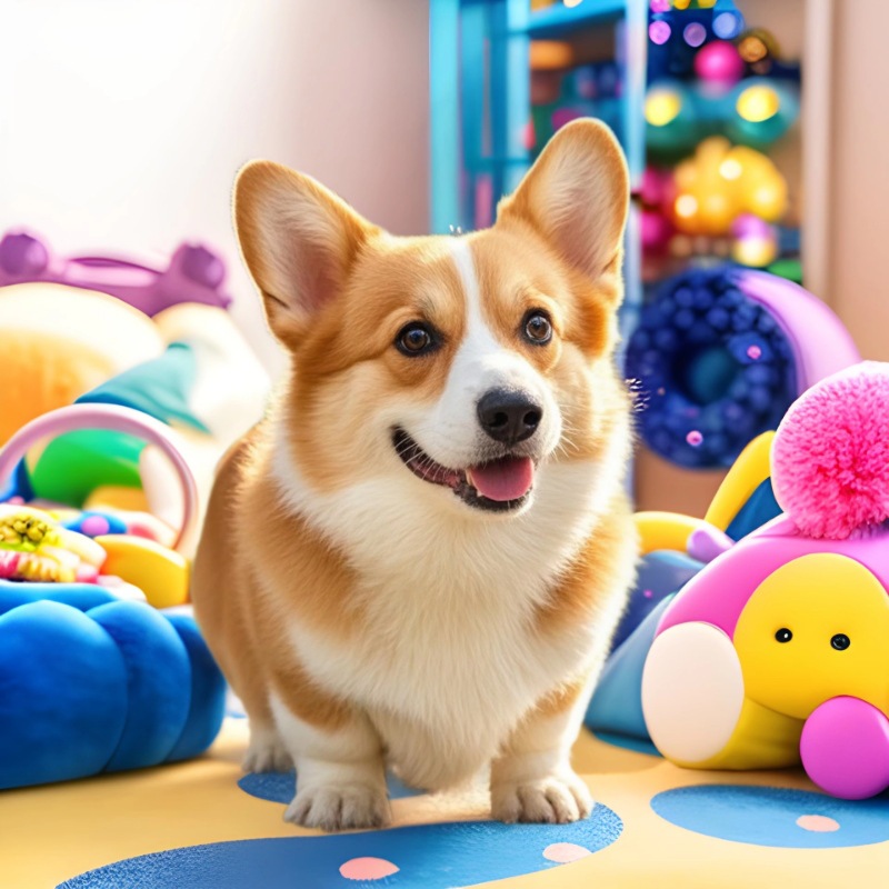 Чистокровный щенок корги, маленькая собака, живая собака, корги маленького размера