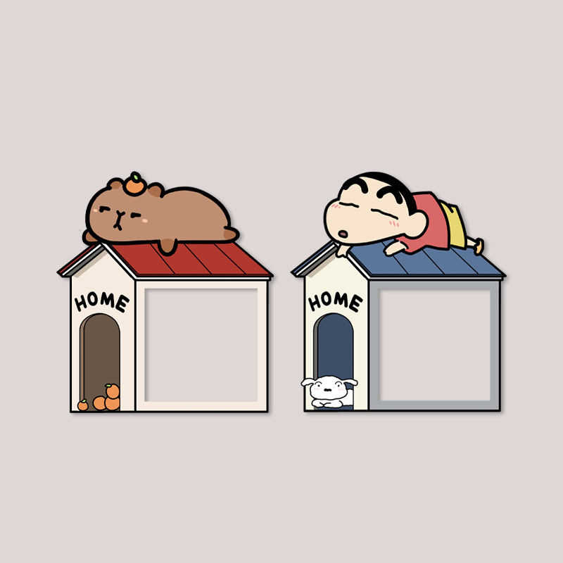 Crayon Shin-Chan Creative Switch Sticker Modern Casual Home Decoration Felt Switch Frame Covering Ugly Wall Sticker New Style