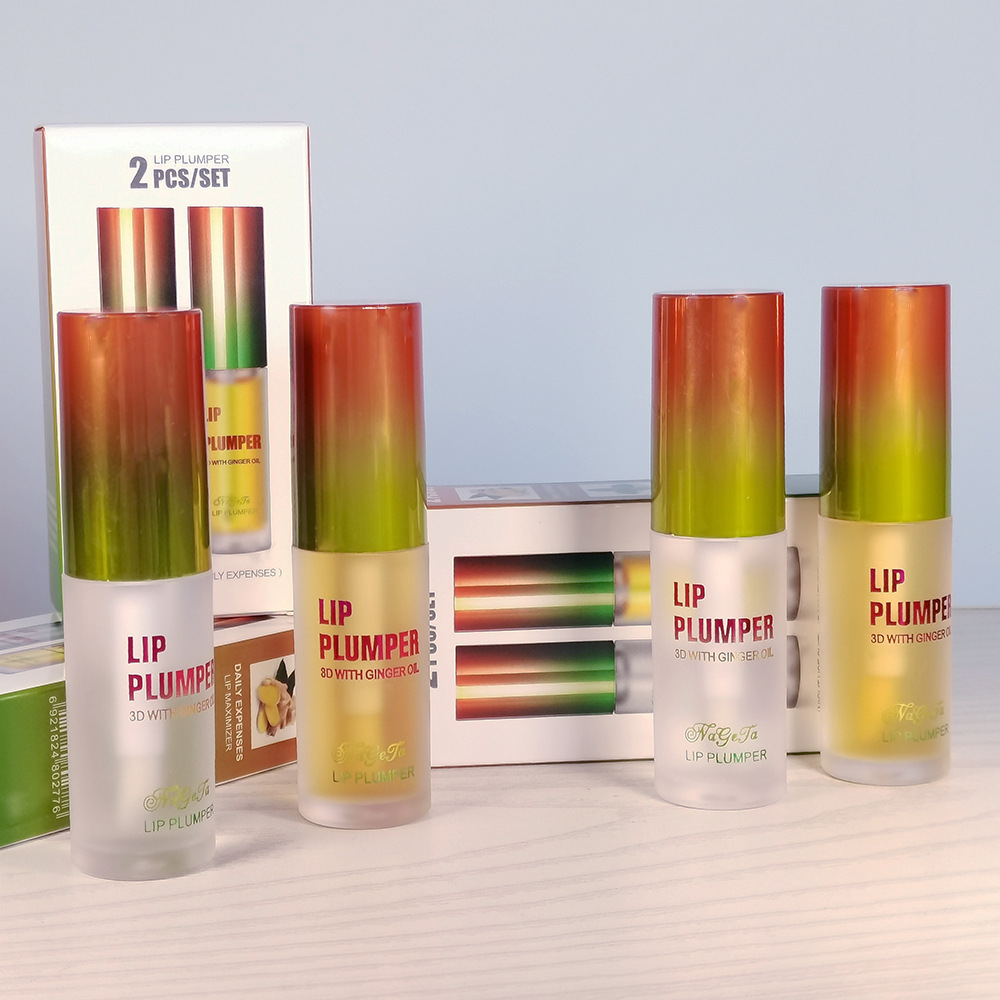 Nageta Plant Lip Plumping Oil Set Ginger Mint Lip Essence Enhances Plumping Temu Popular Variant