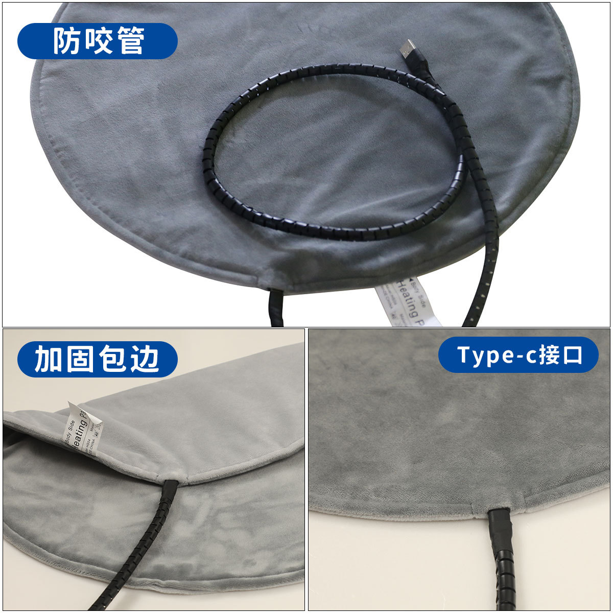 Graphene dog cat electric blanket USB5V three-speed temperature adjustment waterproof anti-scratch pet heating pad