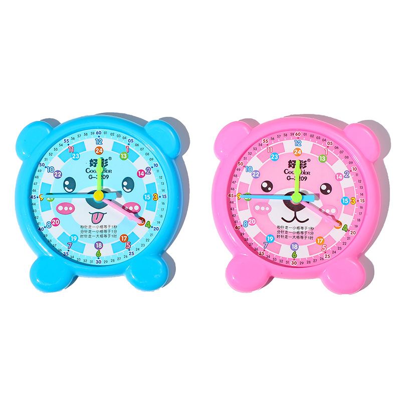 Clock model mathematics clock learning device Grade 1-3 students kindergarten clock teaching aids cartoon clock model