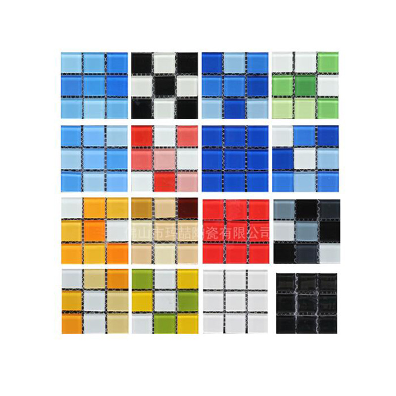 Foshan Mori Glass Mosaic Manufacturer Wholesale Bathroom Mosaic Bathroom Decoration Swimming Pool Mosaic Tiles