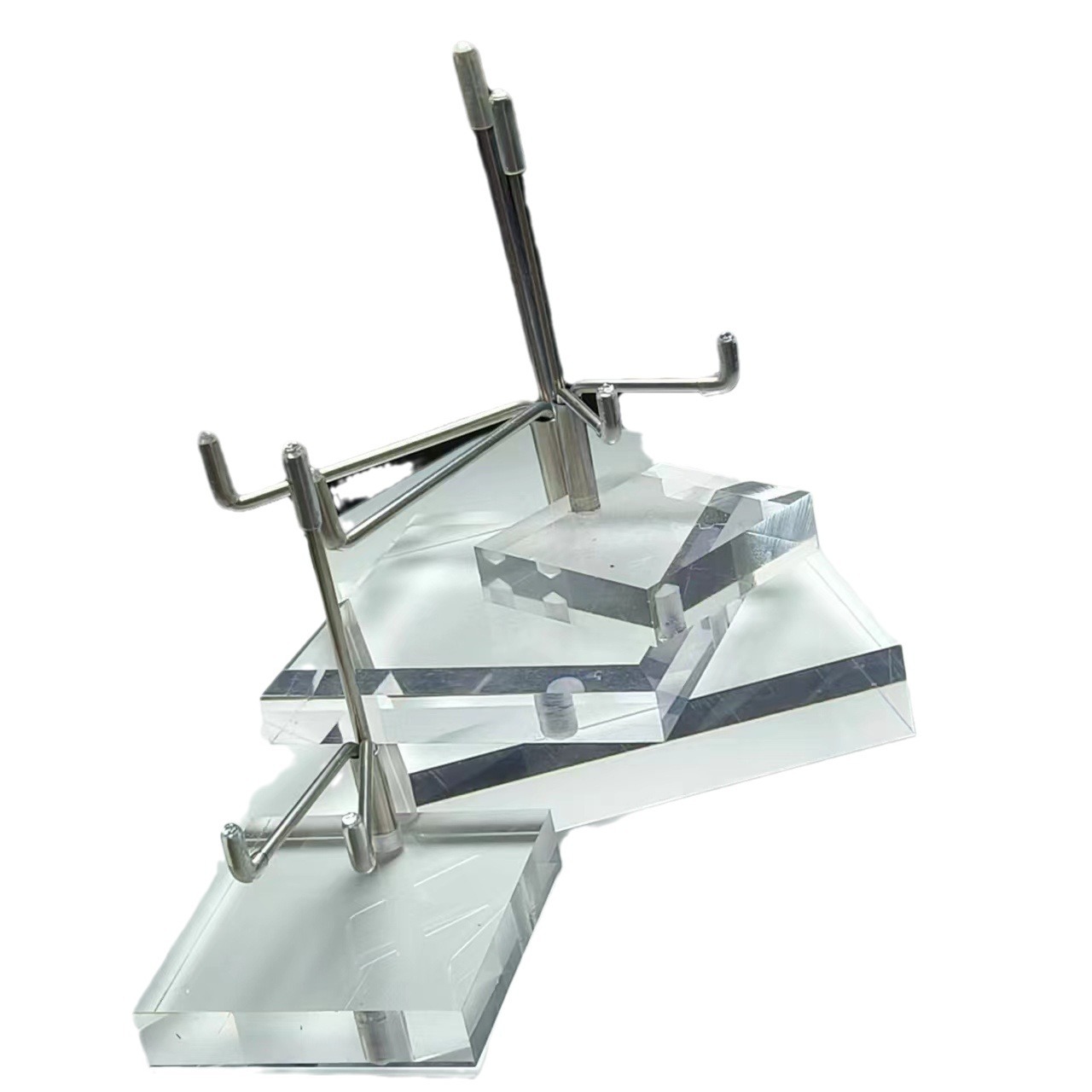 Crystal Raw Stone Mineral Standard Ore Display Rack Raw Stone Mineral Standard Ore Crystal Cluster Jade Ornament Bracket Transparent Base