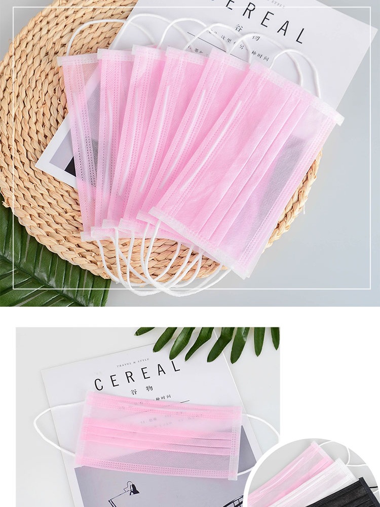 Маска смешанных цветов, летняя, тонкая, одноразовая, дышащая, солнцезащитная, однослойная, двухслойная, для салона красоты, Beauty Hua Geng