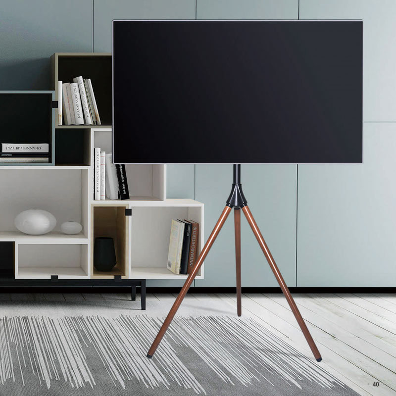 Подставка для телевизора из массива дерева, цвет темный орех, для 32, 50, 65, 75 дюймов