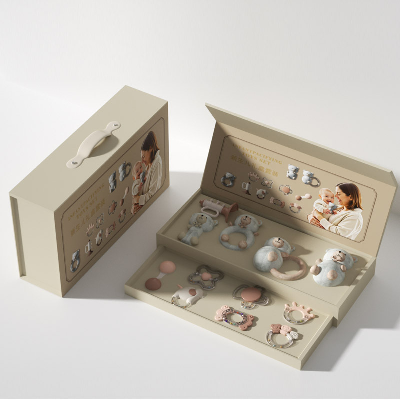 Baby Toys 0 to 1 Year Old Baby Comfort Doll Newborn Hand Rattle Full Moon Set 100-Day Gift Music