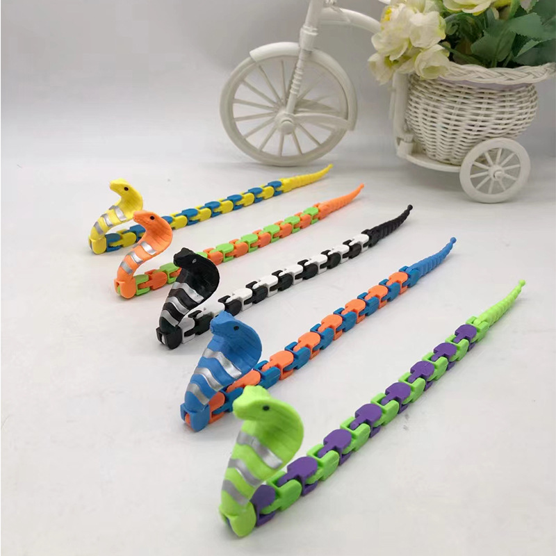 Новая 27 см игрушка-цепочка для снятия стресса, DIY, разнообразная магическая линейка, складной костяной сустав, игрушка для велосипедной цепи