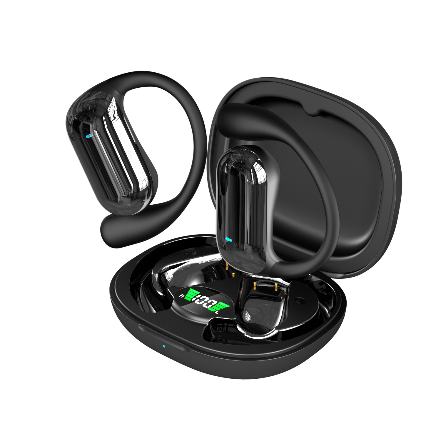 Cross-Border Ai Translation Ear-Mounted Bluetooth Headset Wireless Noise Reduction Open-Type Non-In-Ear Popular Running Sports Headset