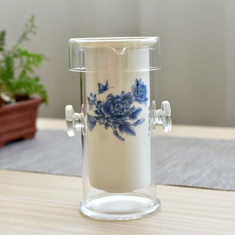 Black Tea Brewing Pot with Tea-Water Separation, Ceramic Tea Cup, Simple Household Kung Fu Tea Set, Shen Chunjiang