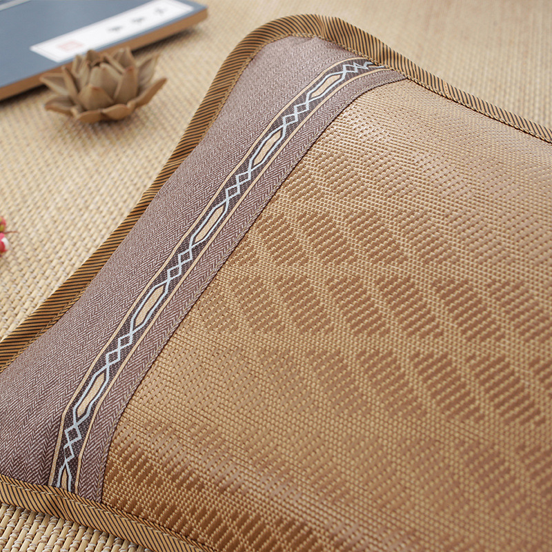Summer Cooling Pillow Indonesian Rattan Pillow Natural Tea Scented Pillow Breathable Cowhide Rattan Cooling Pillow Summer Tea Pillow Ice Silk Mat Pillow