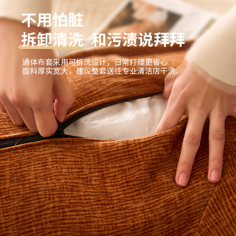 Antique Fabric Sofa Vintage Folding Sofa Bed Small Apartment Living Room Household Removable Washable Lazy Modular Sofa