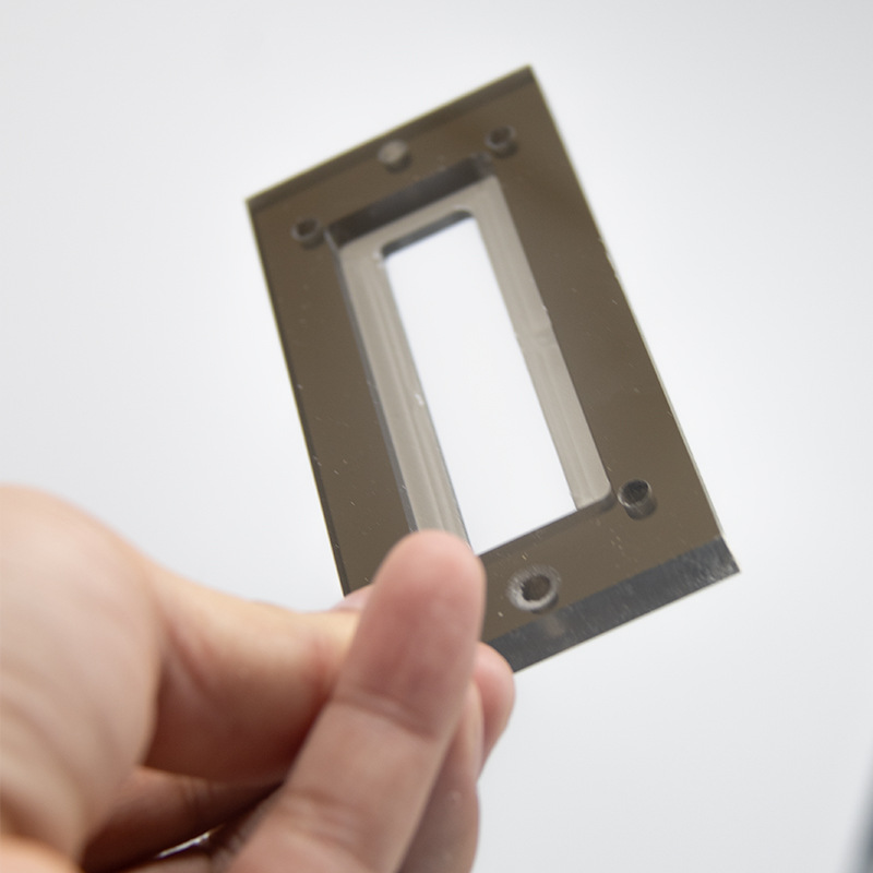 Pc Mobile Phone Card Holder Brown Solid Endurance Plate Engraving, Washing, Cutting, Bonding, Punching, Milling and Slotting Processing Pc Special-Shaped Material Production