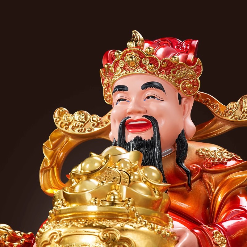 Home Treasurer Decoration for Wealth Treasurer Treasurer Treasurer Treasurer Store Opening Gift Red Clothes Fortune Treasurer Buddha