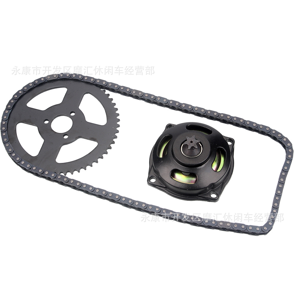 Mini motorcycle accessories 47/49CC small sports car two punch and gear plate chain chain plate big fly small chain T8F