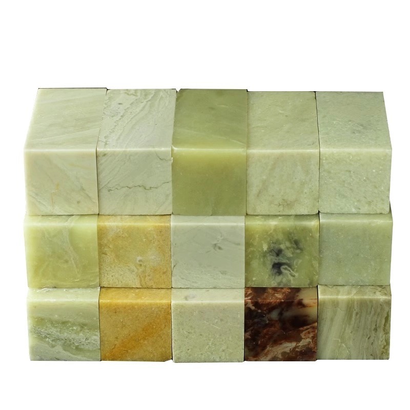 Qingtian stone seal 2*2*4CM stone seal material seal stone stone carving stone seal material a generation of hair