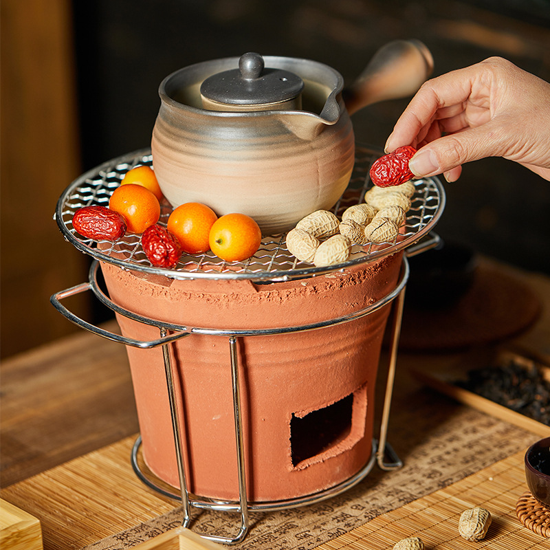 Charcoal stove stove tea cooking charcoal stove household old-fashioned clay edge stove outdoor barbecue stove commercial fire boiler mud stove
