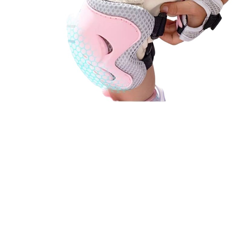 Professional Roller Skating Protective Gear, Full Set of Children's Anti-Fall Knee Pads, Balance Bike, Scooter, Skates, Baby Helmet, Seven-Piece Set