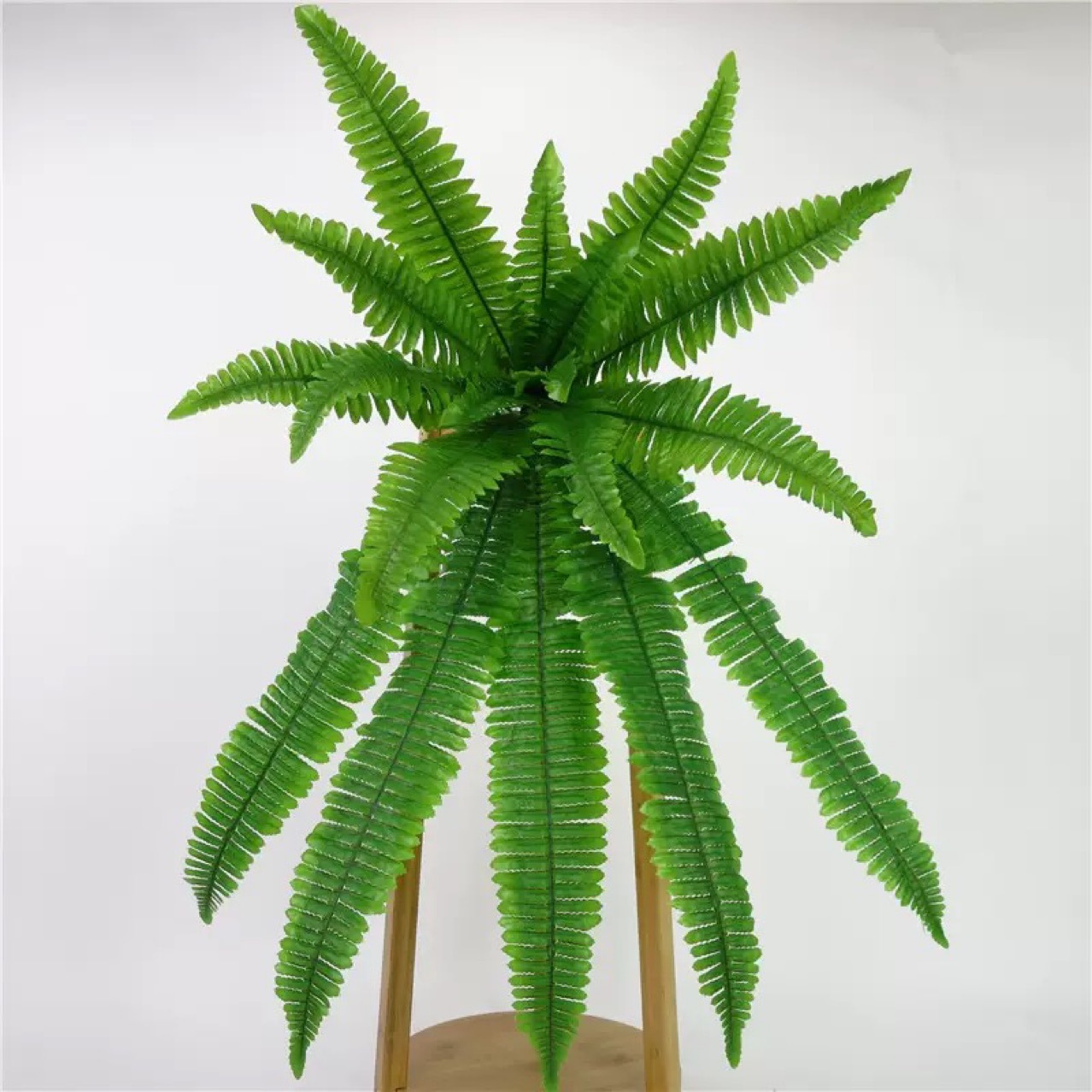 24 head simulation Persian leaf factory wholesale simulation green plant Persian fern leaf soft installation engineering plant wall garden scenery