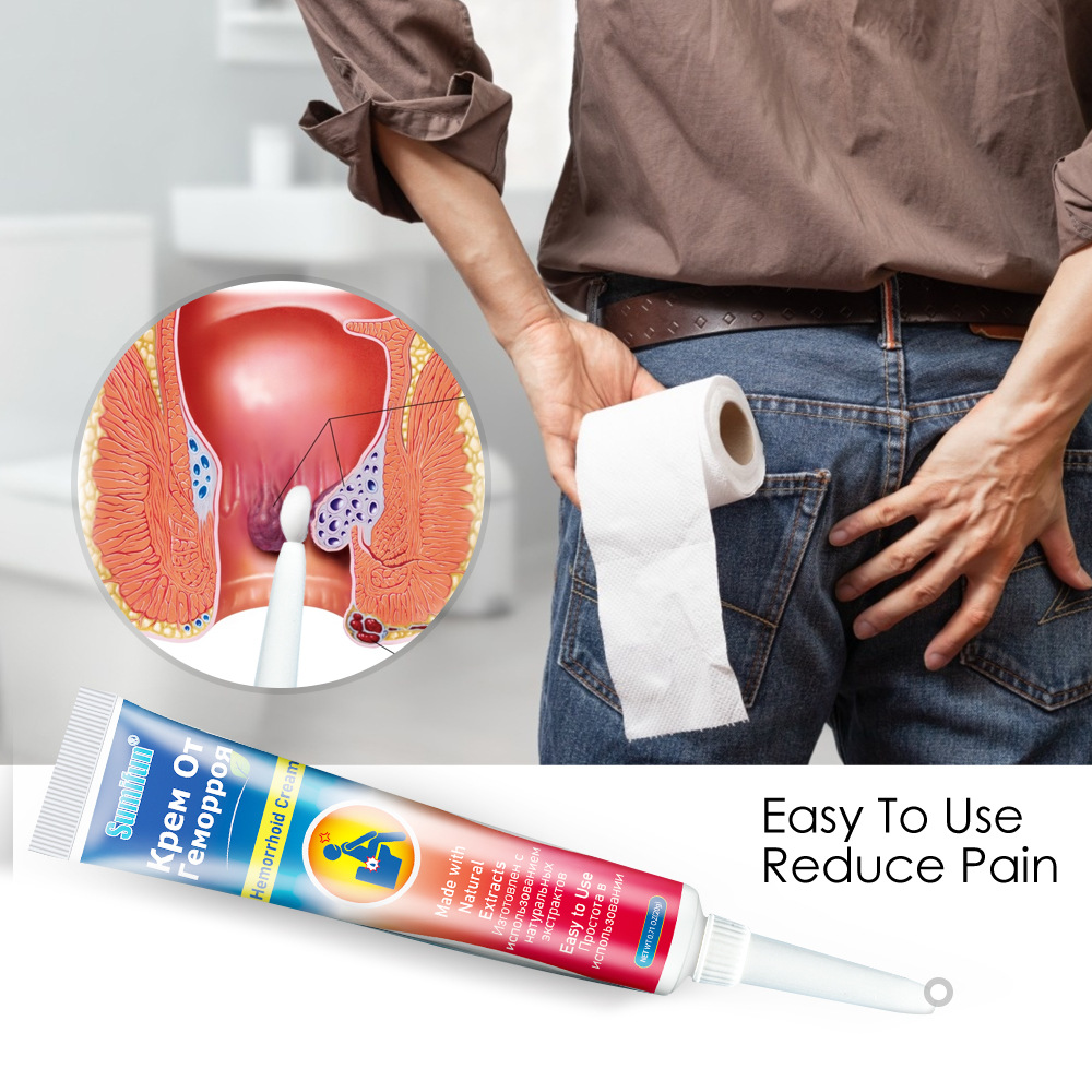 Sumifun Cross-Border Export English-Russian Hemorrhoid Cream Hemorrhoid Cream Internal and External Mixed Hemorrhoids Plaster 20g K10023