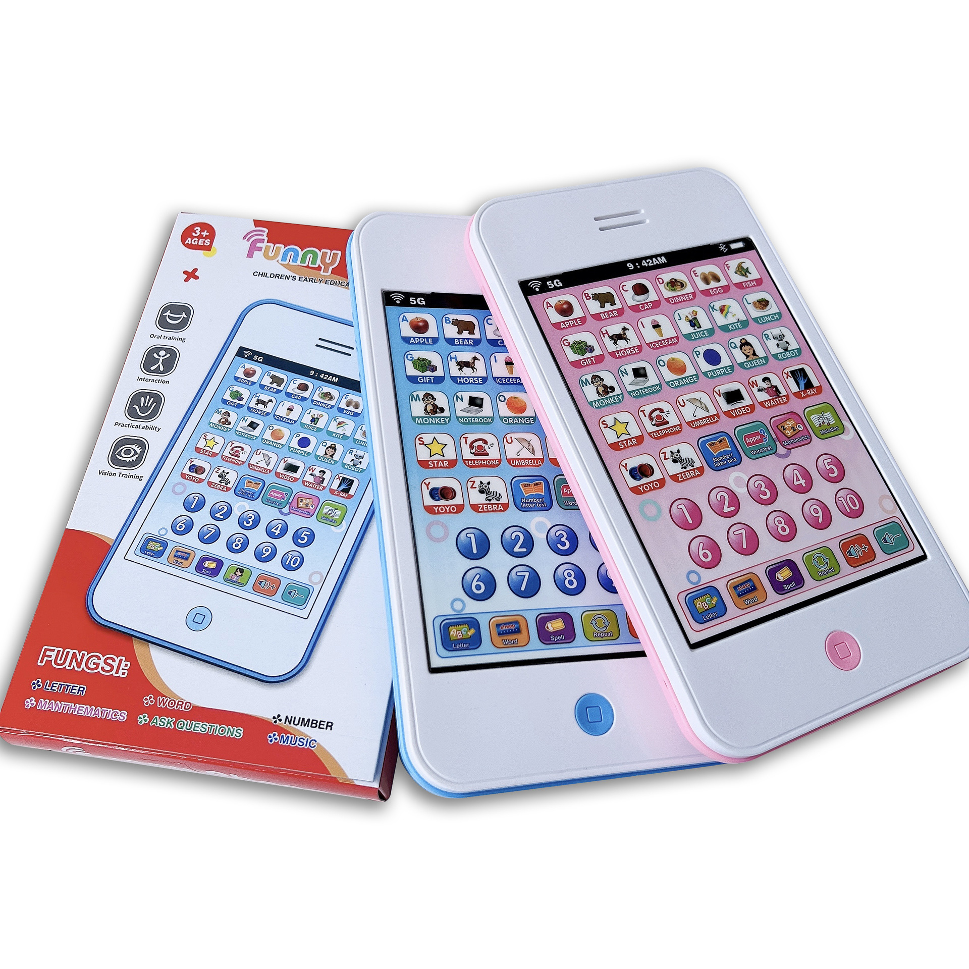 Cross-Border Foreign Trade Large Tablet Learning Machine Children's Educational Multi-Functional Early Education Reading Machine Gift Toy