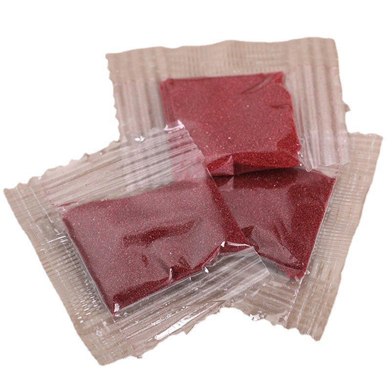Imitation cinnabar powder purple gold sand bag fine powder cinnabar powder can be installed hollow copper gourd key chain accessories pendant red sand