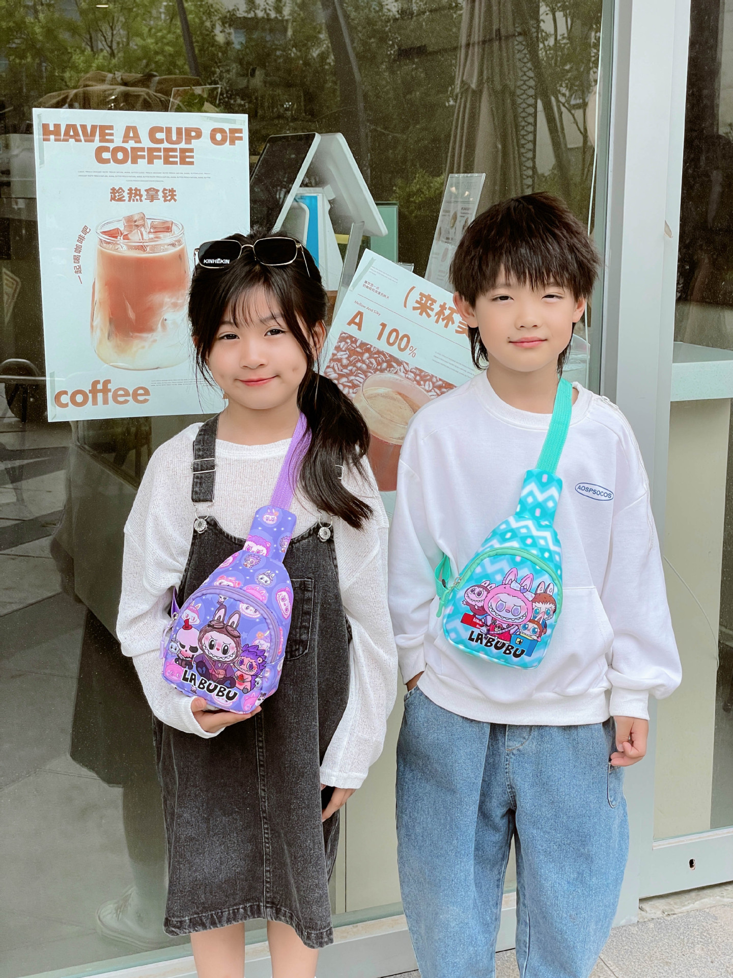 Сумка Bubble Mart, детская сумка на грудь, мультяшная, милая, рюкзак для начальной школы, сумка через плечо для детского сада LaBuBu