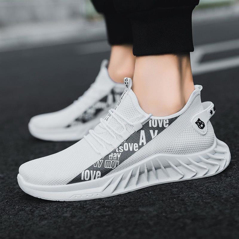 Dropshipping 2021 Spring Men's Casual Korean Style Sports Running Shoes Cloth Shoes Dad Shoes Trendy Men's Shoes