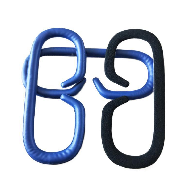 Huisheng Supply Vr Eye Mask Sponge Mesh Cloth Leather Punched Hot-Pressed Molding Sponge Eye Mask Pu Belt Breathable Hole