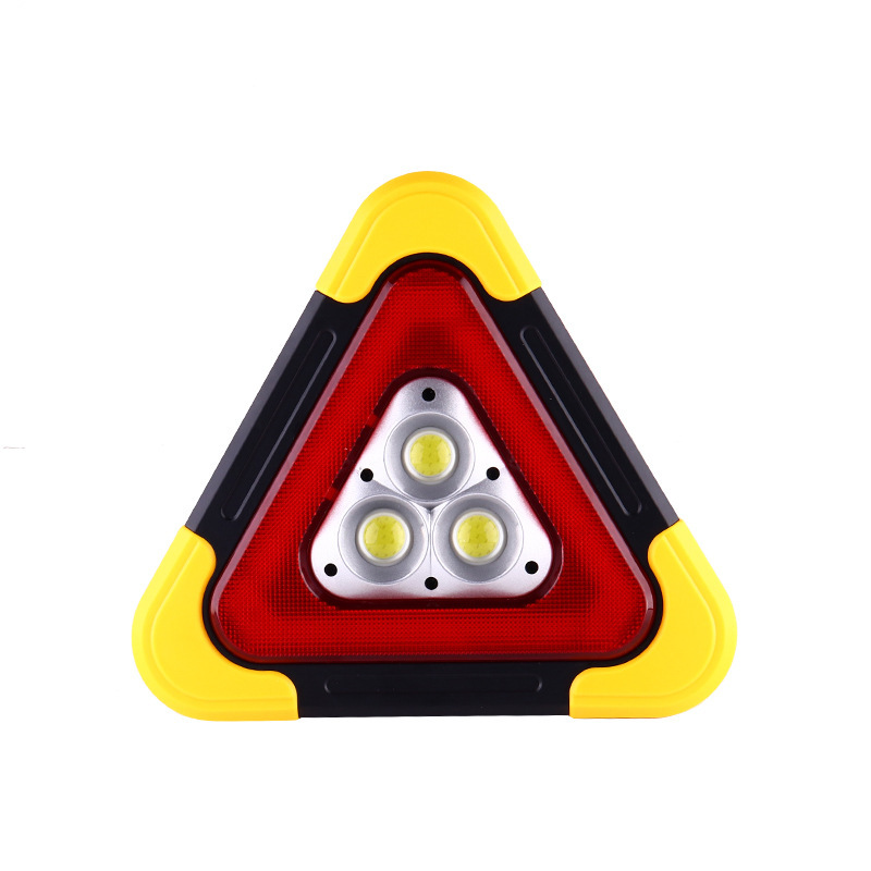 Car tripod warning light tripod reflective luminous safety parking vertical solar warning light emergency light