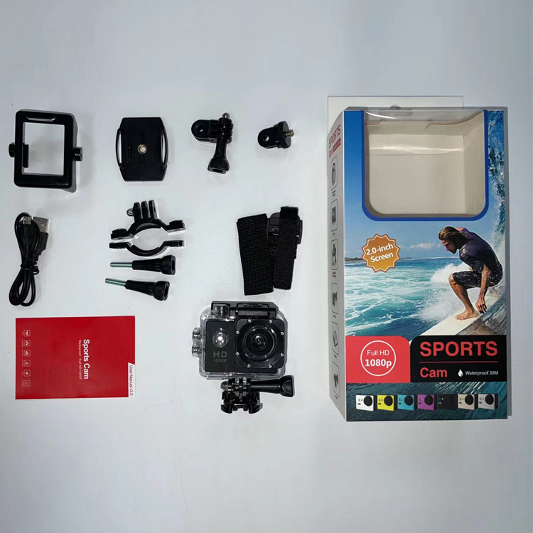 Cross-border gift underwater outdoor riding camera digital waterproof sports camera portable recorder HD