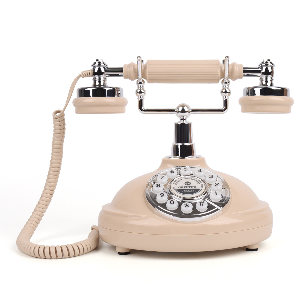 Foreign trade old-fashioned retro wedding party message telephone fixed landline antique recording telephone wholesale manufacturers