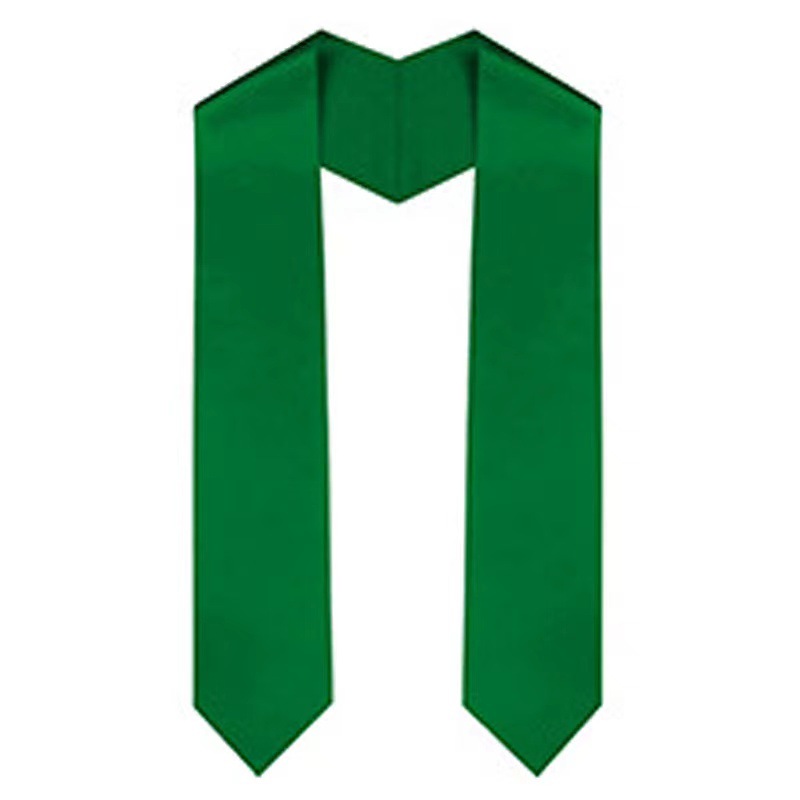 Cross-border Now for University Graduation Season Ribbon Ceremonial Shoulder Strap Double Solid Color Honor Award Satin Shawl Gift